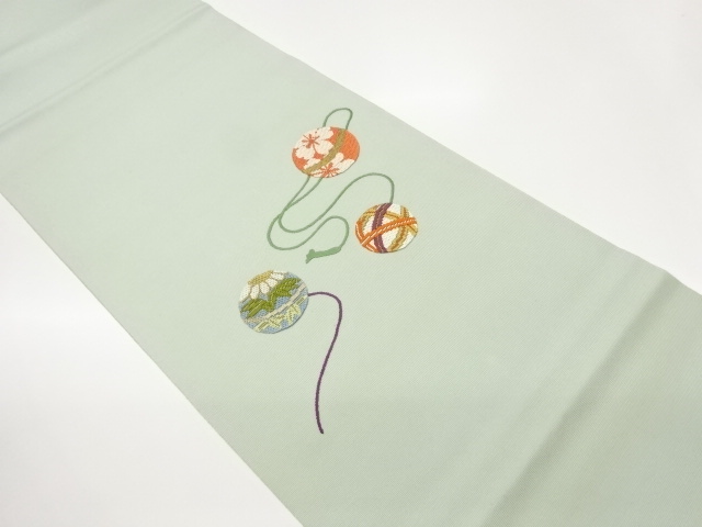 JAPANESE KIMONO / FUKURO OBI FOR SUMMER / MARI BALL